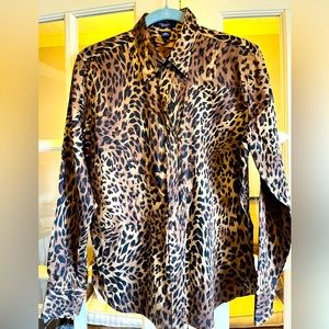 Women’s Animal Print Shirt L